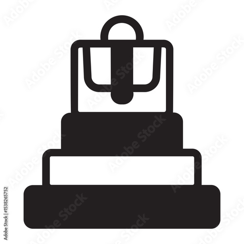 corporate glyph icon