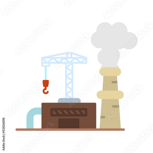 Oil Platform Vector Icon