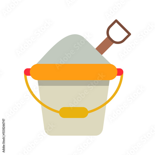 Sand Bucket Vector Icon