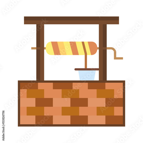 Water Well Vector Icon