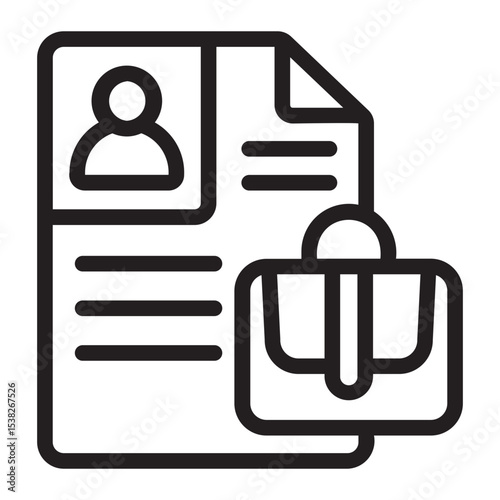 CV line icon