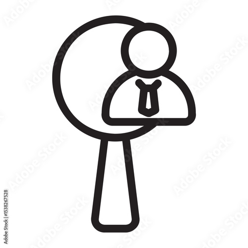 employee line icon