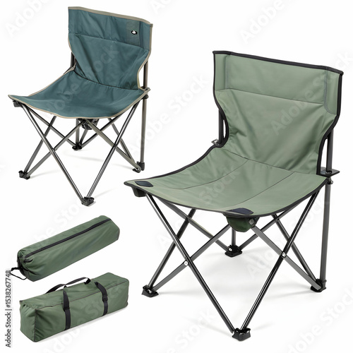 folding chair isolated on white