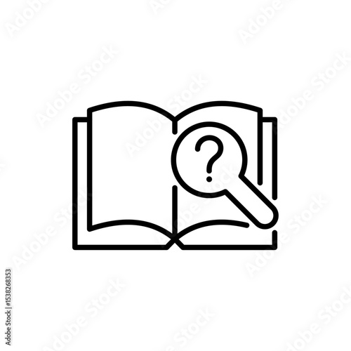 Editable stroke line icons related to questions set isolated on transparent background flat vector illustration