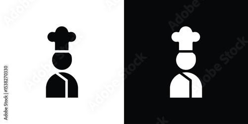 Chef icon vector design template elegant style