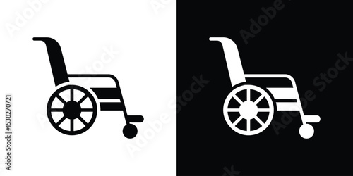 Wheelchair icon vector design template elegant style