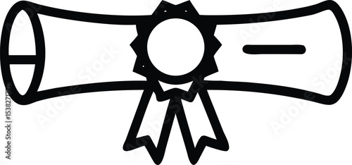 Achievement Diploma Certificate Graduation Degree Icon
