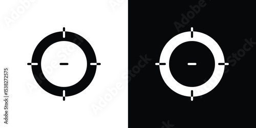 Target icon vector design template elegant style