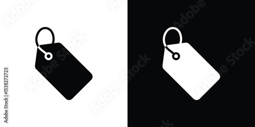 Tag icon vector design template elegant style
