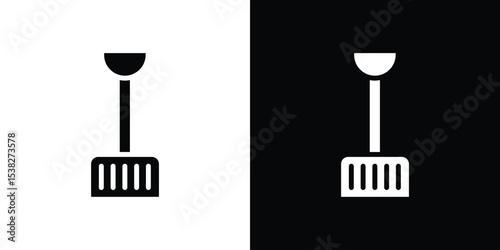 Snow shovel icon vector design template elegant style