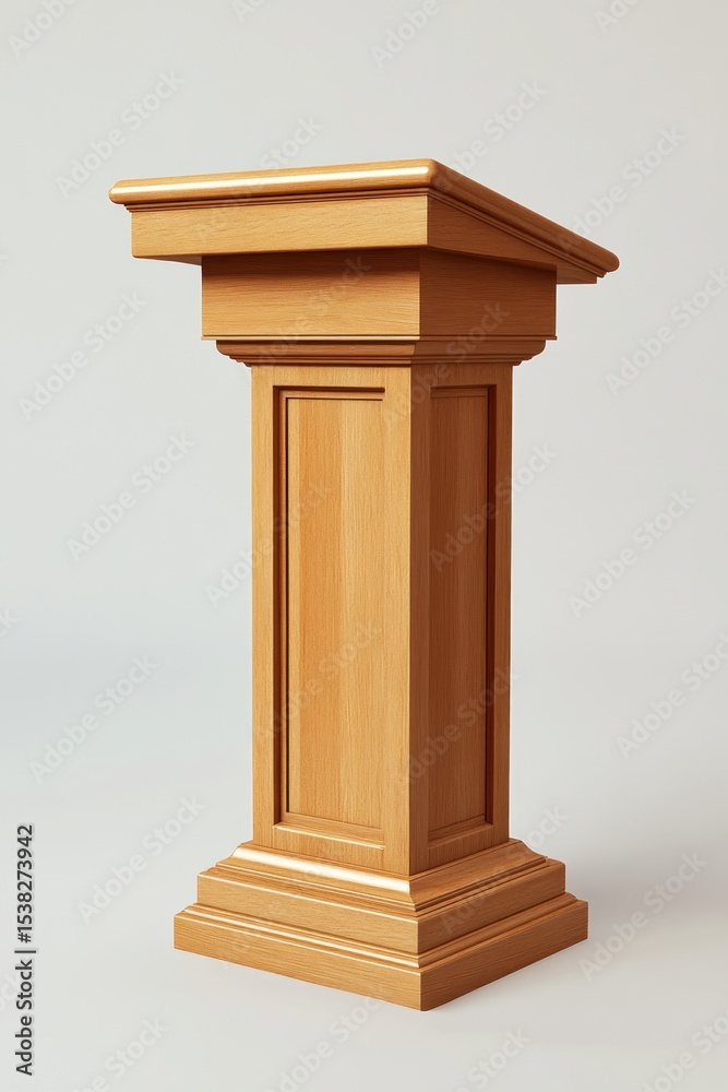 Classic wooden podium Classic wooden podium