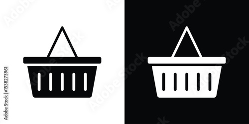 Shopping basket icon vector design template elegant style