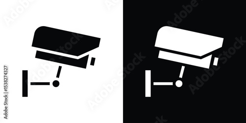 Security camera icon vector design template elegant style