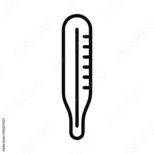 Thermometers in flat style. thermometer simple illustration clip art vector. ermometer vector icon line template. 1