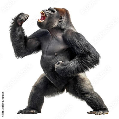 Powerful Gorilla: A Symbol of Strength and Dominance