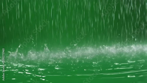 Wallpaper Mural Green screen background Rain Curtain- Abstract Water Design Torontodigital.ca