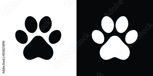 Paw icon vector design template elegant style