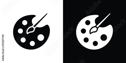 Palette icon vector design template elegant style