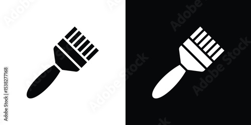 Paint brush icon vector design template elegant style