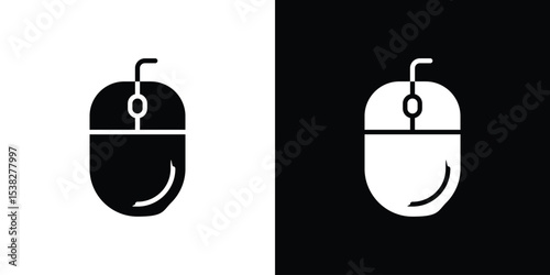 Mouse icon vector design template elegant style