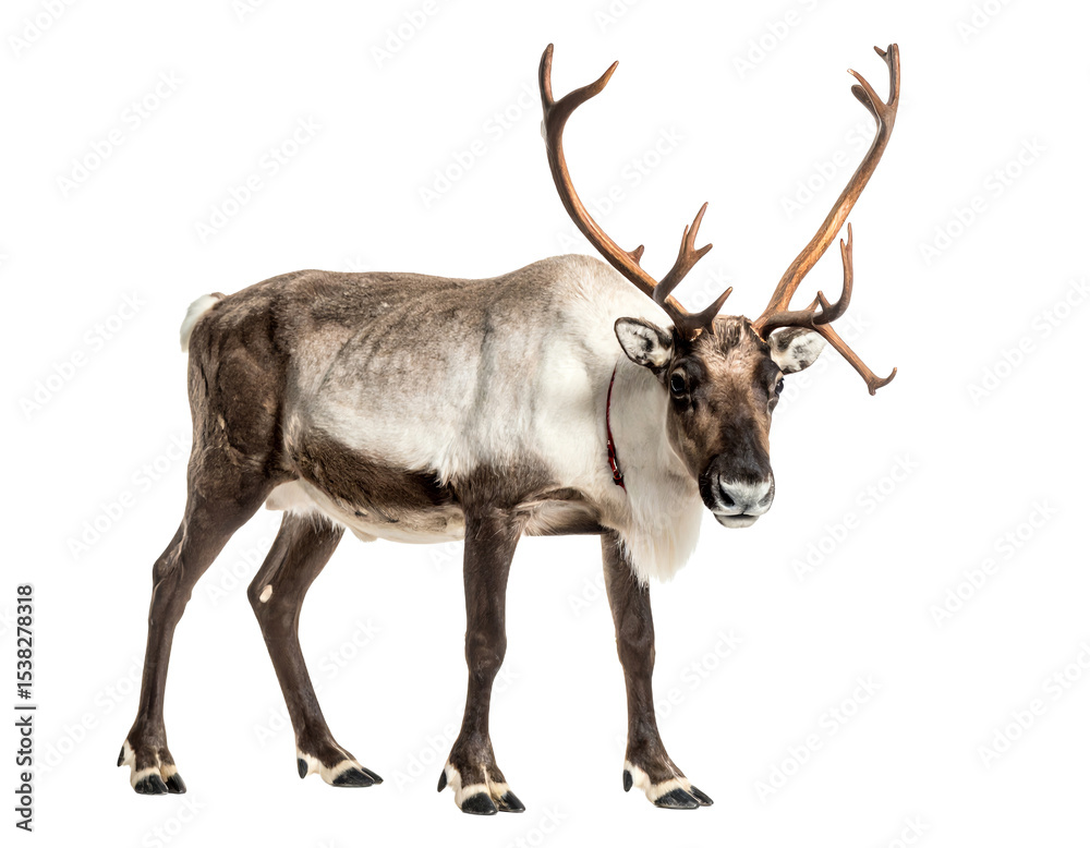 Fototapeta premium Majestic reindeer with impressive antlers.