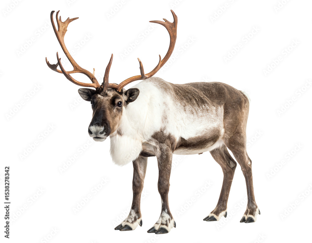 Fototapeta premium Majestic reindeer with impressive antlers.