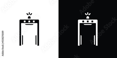 Metal detector icon vector design template elegant style