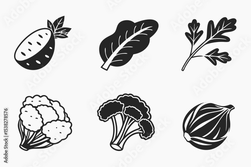 set of vegetables