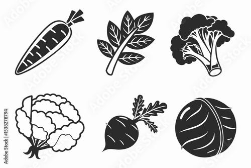 set of vegetables