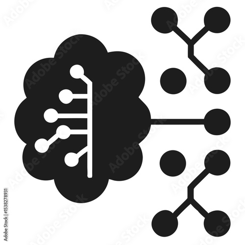 Abstract silhouette design depicting digital progression for futuristic tech presentations