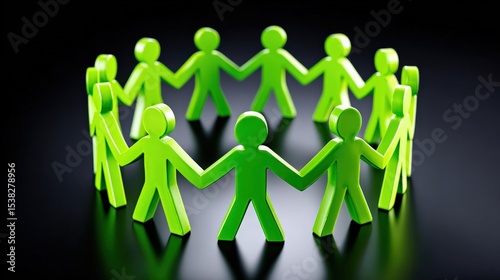 Colorful paper figures representing unity and collaboration in community engagement and social interactions.