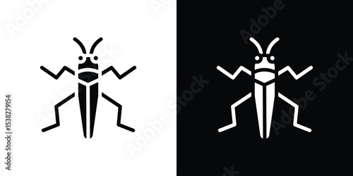 Locust icon vector design template elegant style
