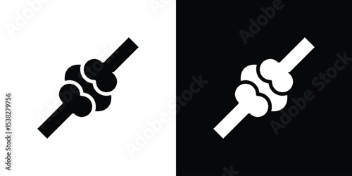 Joint icon vector design template elegant style