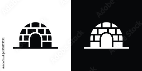 Igloo icon vector design template elegant style