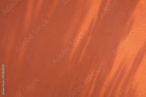background of orange wall in sunlight
