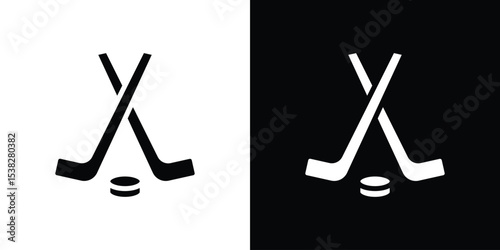 Hockey sticks icon