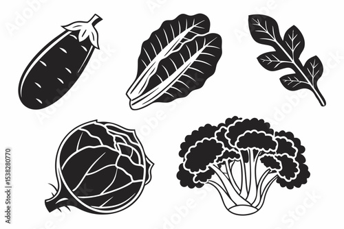 set of vegetables