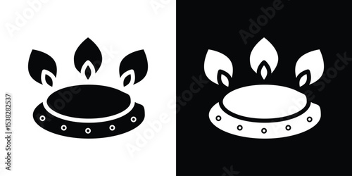 Fire burner icon vector design template elegant style
