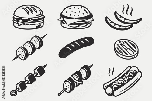 food icons set