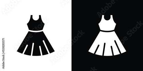 Dress icon vector design template elegant style