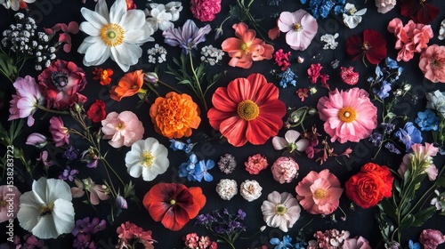 Wallpaper Mural a collection of flowers Torontodigital.ca