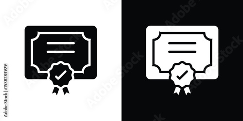 Diploma icon vector design template elegant style
