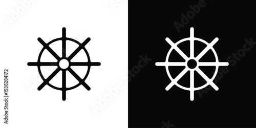 Dharmachakra icon vector design template elegant style