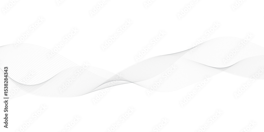 Obraz premium Abstract wavy curve lines background. Abstract frequency sound wave lines and technology curve lines background. Abstract business wave curve lines background. Vector illustration.