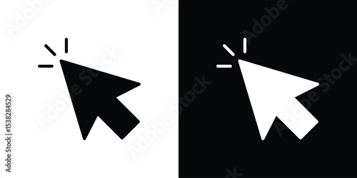 Cursor icon vector design template elegant style