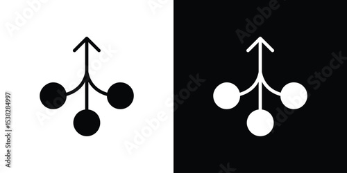 Consolidation icon vector design template elegant style