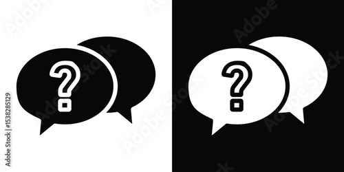Comment question icon vector design template elegant style
