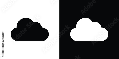 Cloud icon vector design template elegant style