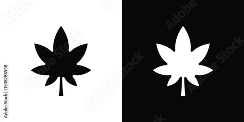 Cannabis icon vector design template elegant style