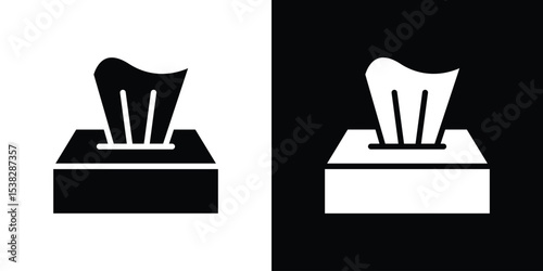 Box tissue icon vector design template elegant style